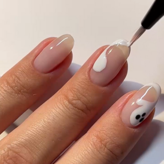 Step 6 - Draw a half circle