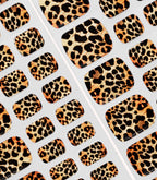 Close-up of the Pink Gellac 028 Lavish Leopard leopard-print gel nail sticker sheet.