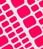 Close-up of the Pink Gellac 161 Ibiza Pink pedicure gel nail sticker sheet.