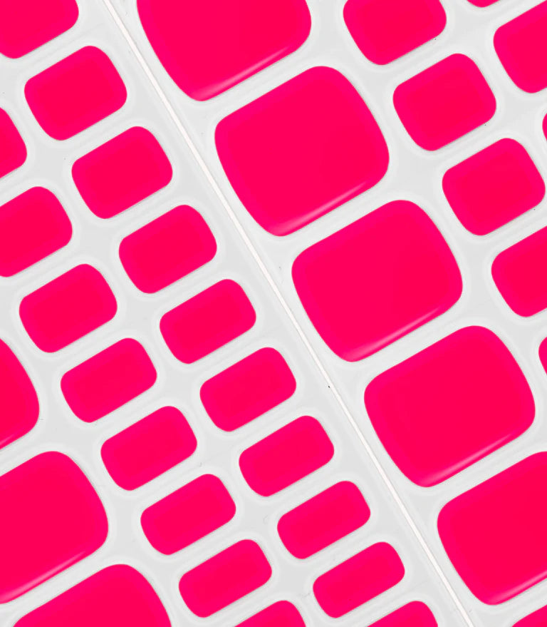 Close-up of the Pink Gellac 161 Ibiza Pink gel nail sticker sheet.