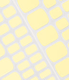 Close-up of the Pink Gellac 445 Butter Yellow pedicure gel nail sticker sheet.