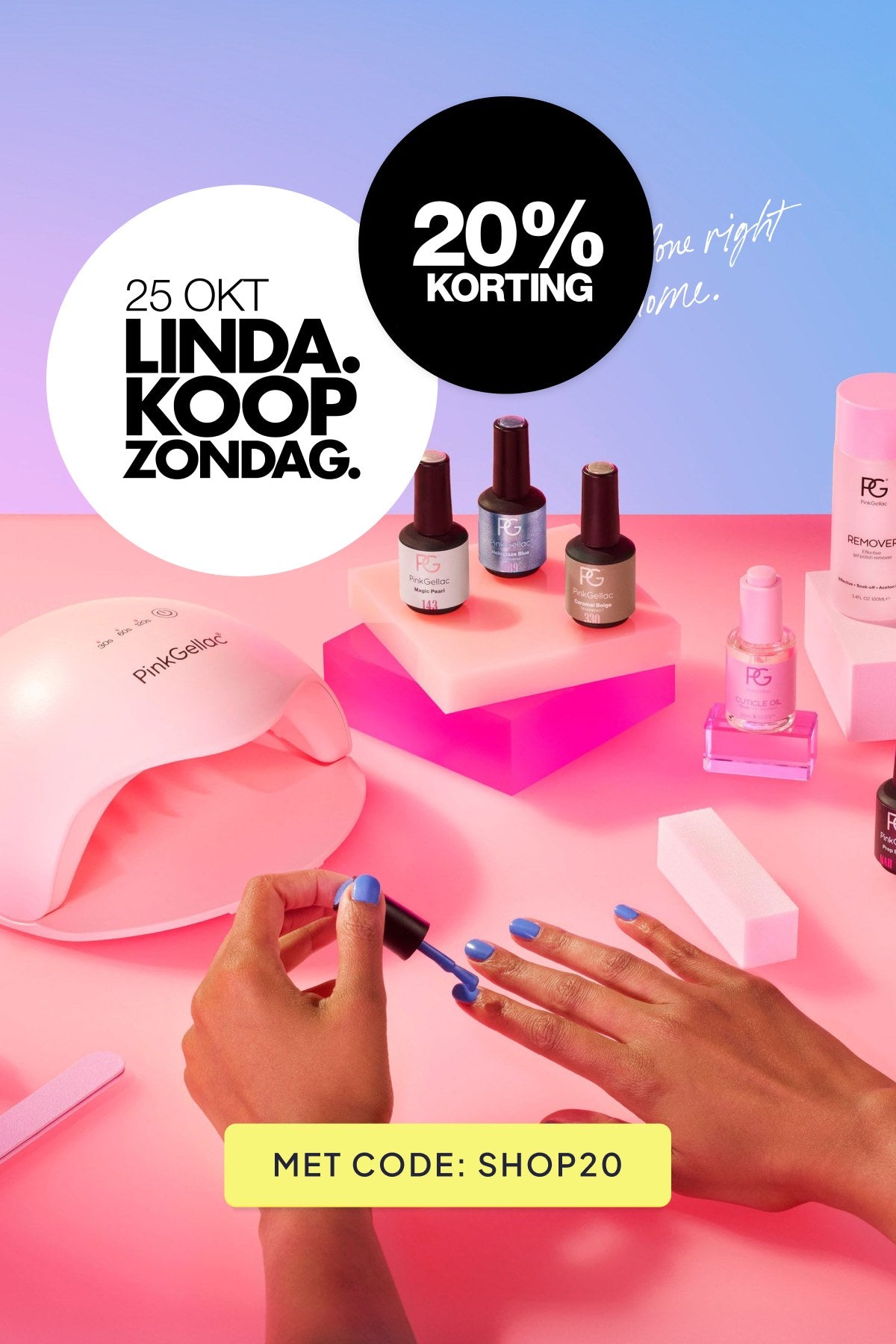 LINDA. Koopzondag 25 okt – 20% korting met code SHOP20