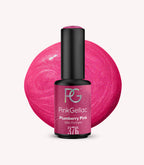 Pink Gellac 376 Plumberry Pink gel nail polish bottle.