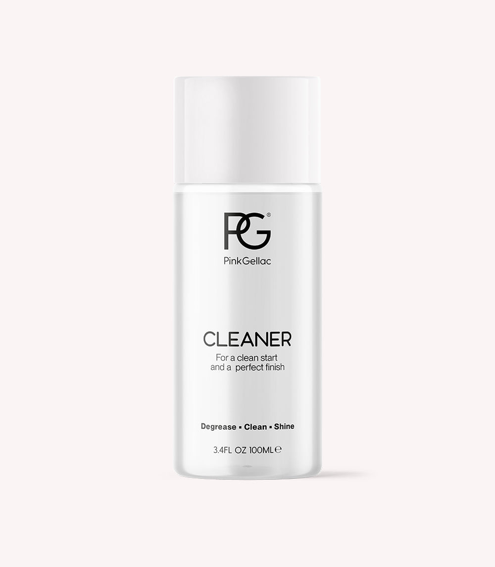 Pink Gellac Cleaner bottle.