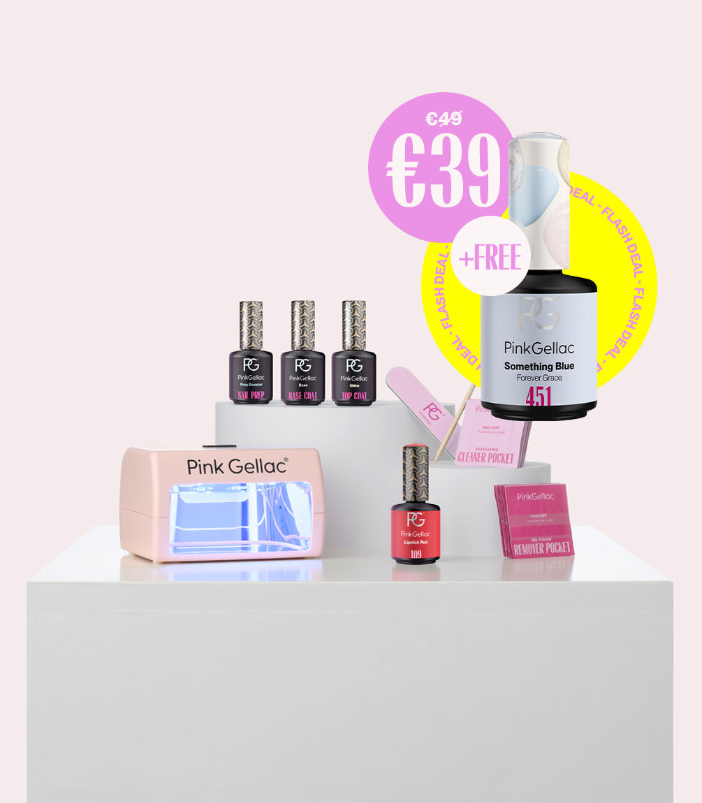 Compact Gel Polish Kit: 1 colour + 1 extra free colour
