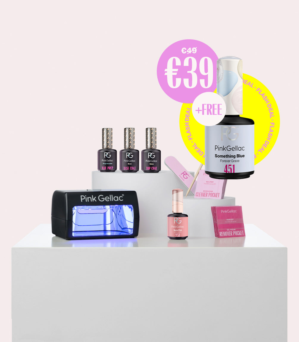 Compact Gel Polish Kit: 1 colour + 1 extra free colour