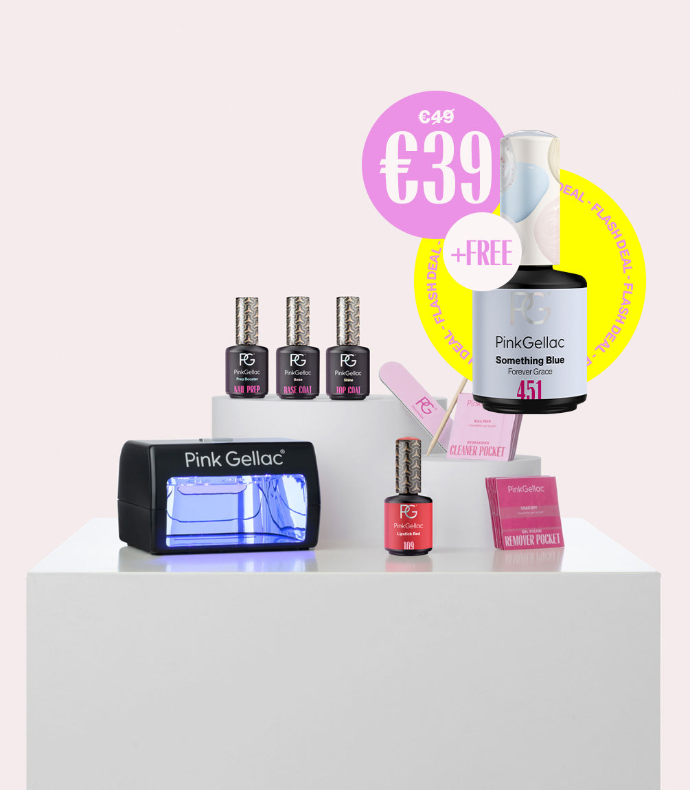 Compact Gel Polish Kit: 1 colour + 1 extra free colour