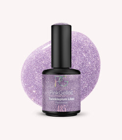 Pink Gellac 485 Twinkleplum Lilac gel nail polish bottle.