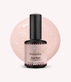 Pink Gellac 492 Ivory Pearl gel nail polish bottle.