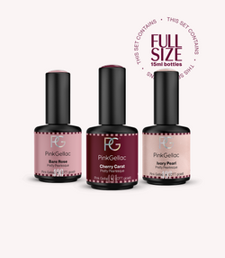 Pink Gellac Pretty Pearlesque Full Size Set contents.