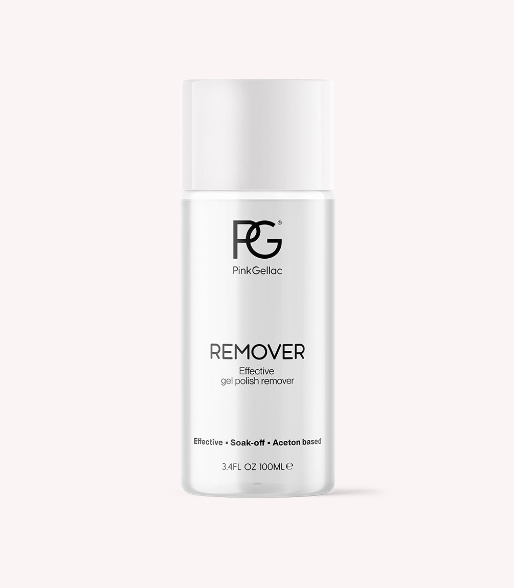 Pink Gellac Remover bottle.