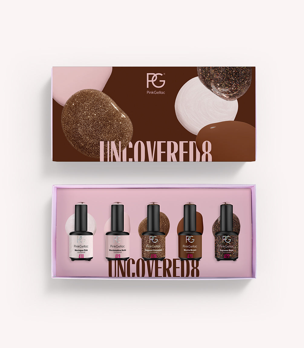 Pink Gellac Uncovered8 Set contents.
