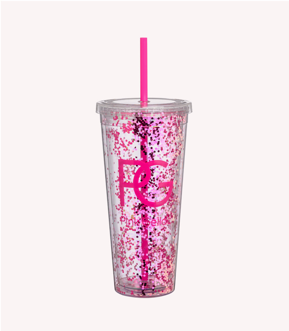Pink Gellac Confetti Tumbler