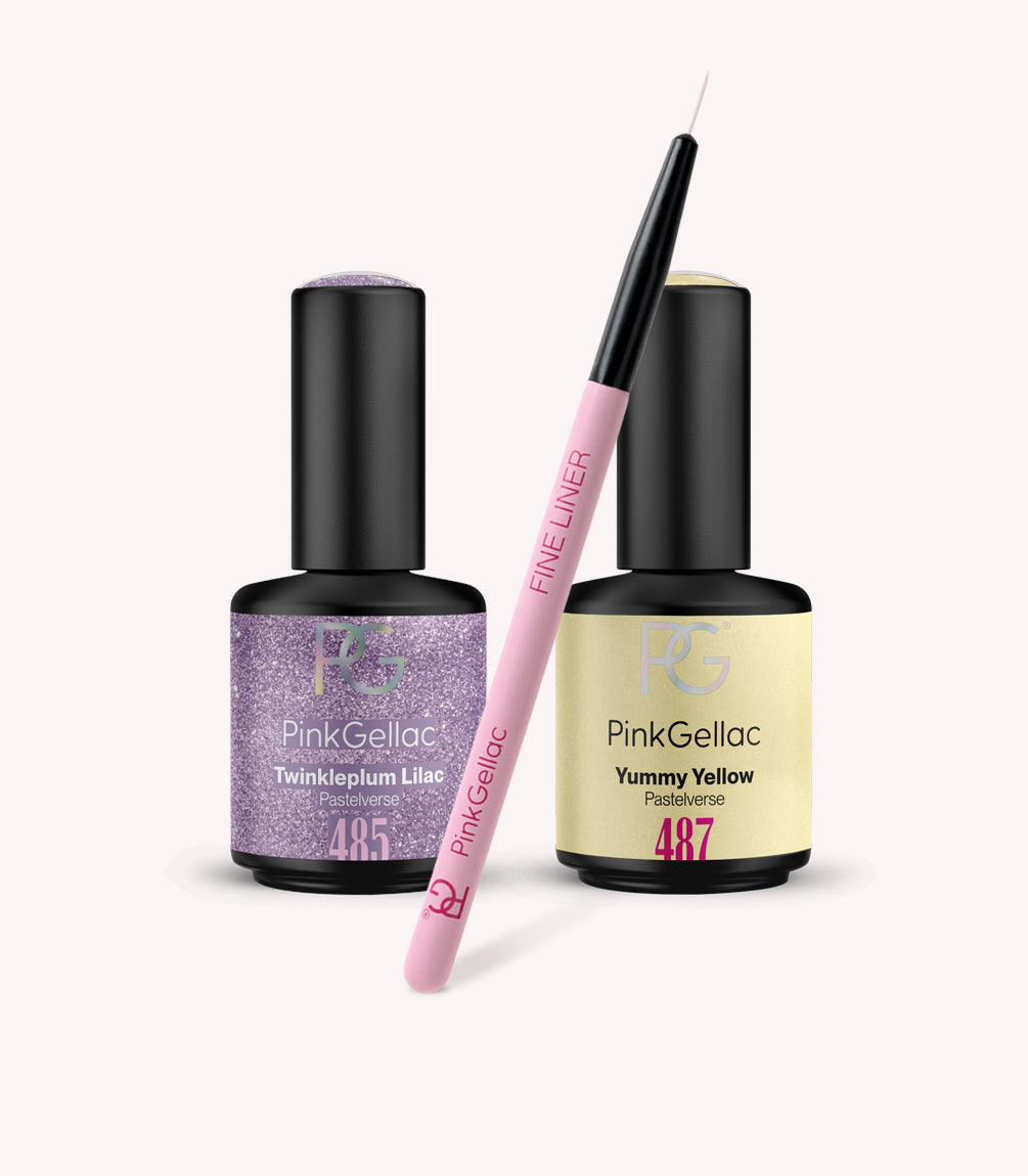 Pink Gellac Pastel Detail Set.