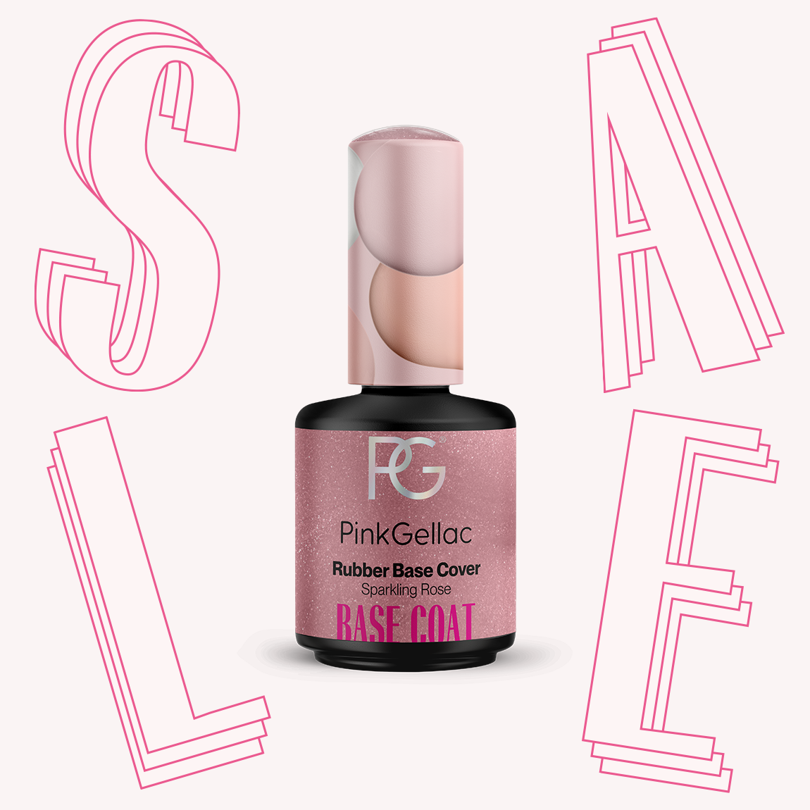 Rubber Base Cover Sparkling Rose