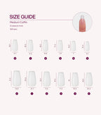 Nail Extension Tips - Medium Coffin