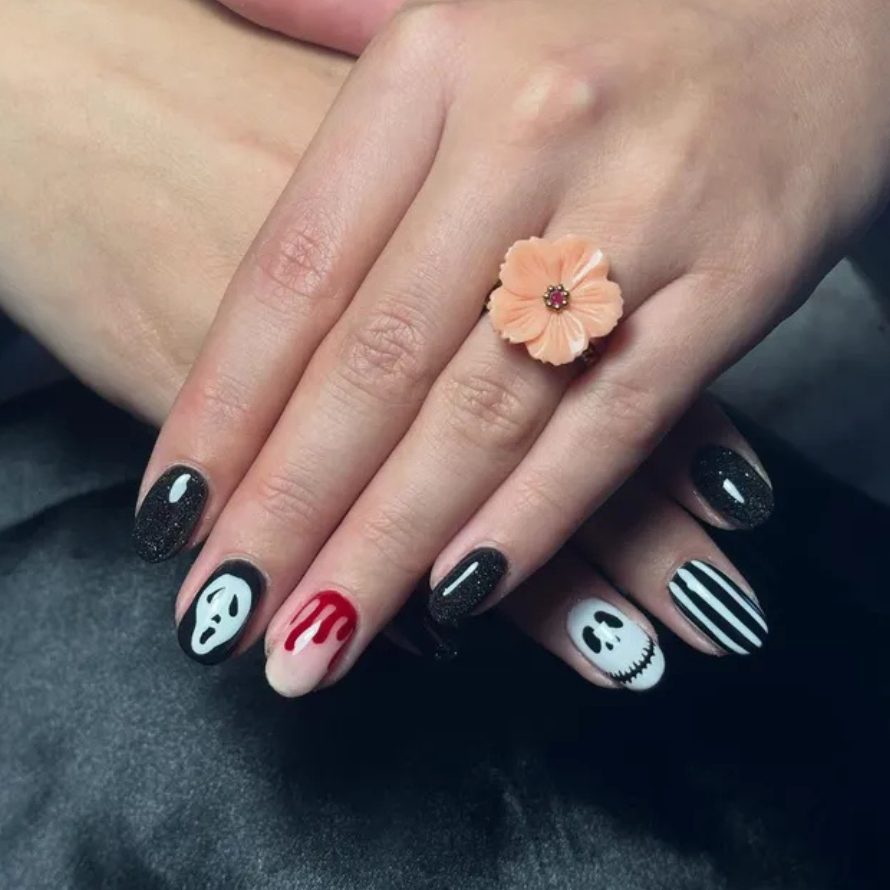 Spooky Mix Nails