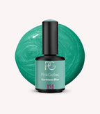 Pink Gellac 124 Caribbean Blue gel nail polish bottle.