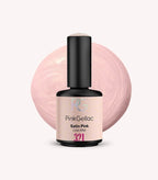 Pink Gellac 321 Satin Pink gel nail polish bottle.
