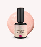 Pink Gellac 144 Romantic Pink gel nail polish bottle.