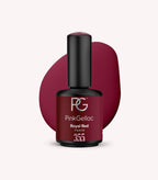 Pink Gellac 355 Royal Red gel nail polish bottle.