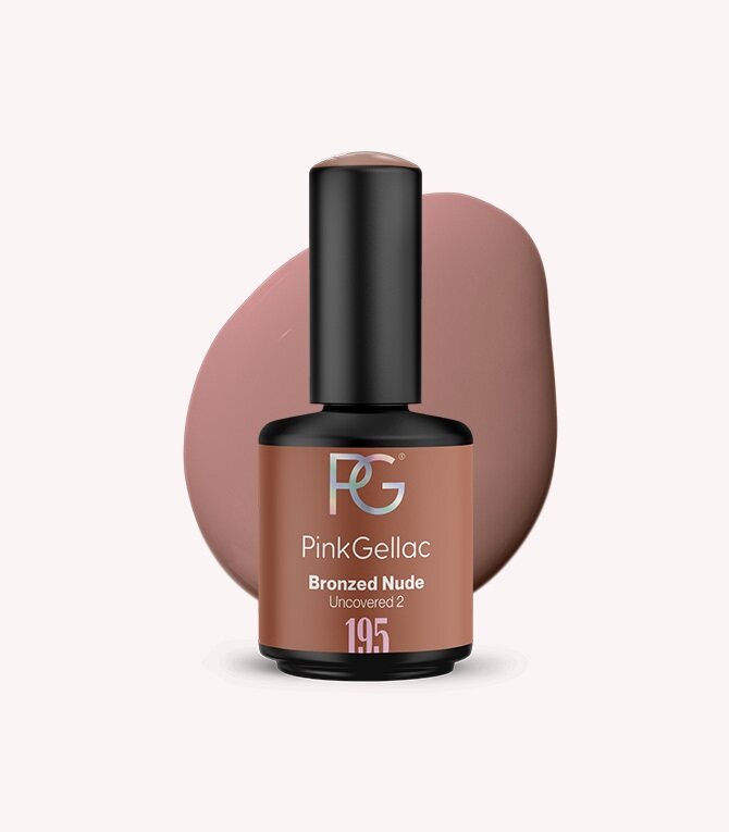 195 Bronzed Nude - Brown Nude Gel Polish - Pink Gellac