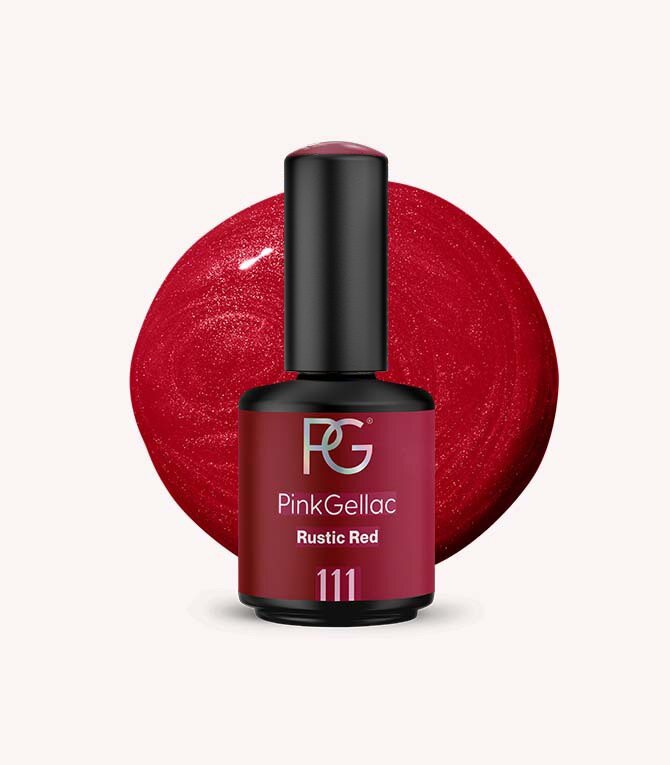 111 Rustic Red - Red Gel Polish - Pink Gellac