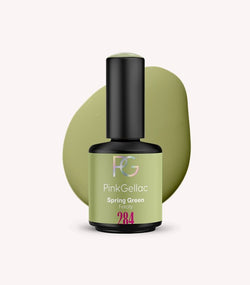 Pink Gellac 284 Spring Green gel nail polish bottle.