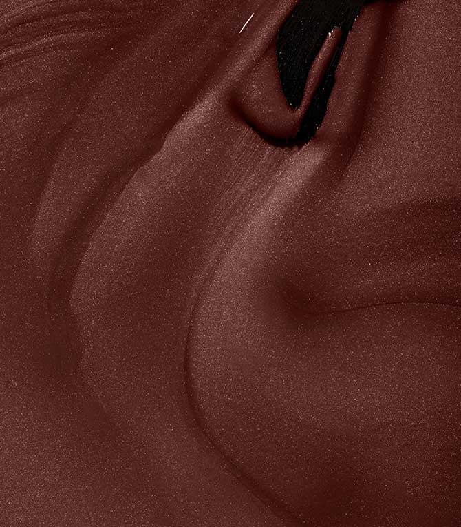Close-up of Pink Gellac 150 Chestnut Brown gel polish texture.