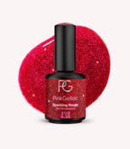 Pink Gellac 438 Sparkling Rouge gel nail polish bottle.