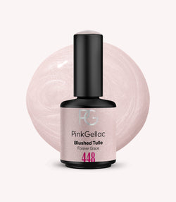 Pink Gellac 448 Blushed Tulle gel nail polish bottle.