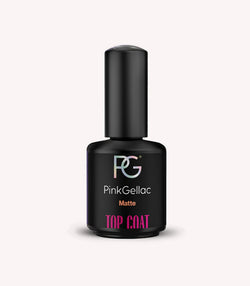 Pink Gellac Matte Top Coat bottle.