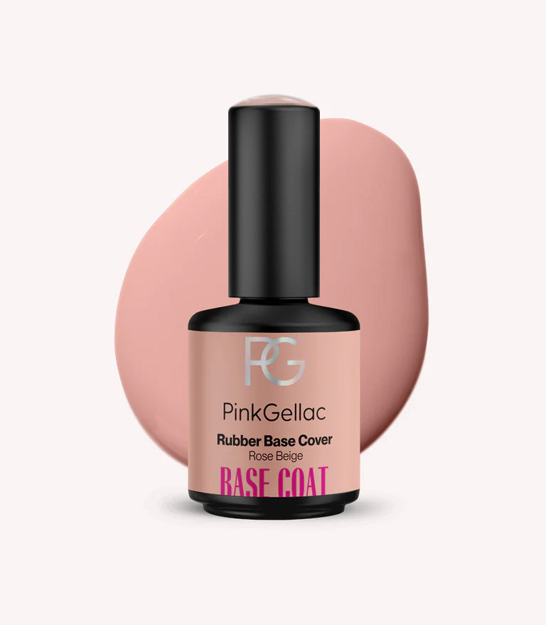 Pink Gellac Rubber Base Cover Rose Beige bottle.