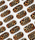 Close-up of the Pink Gellac Value Pack 028 Lavish Leopard gel nail sticker sheet.