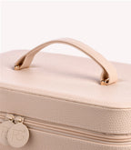 Pink Gellac Premium Storage Case Almond with its carry handle.