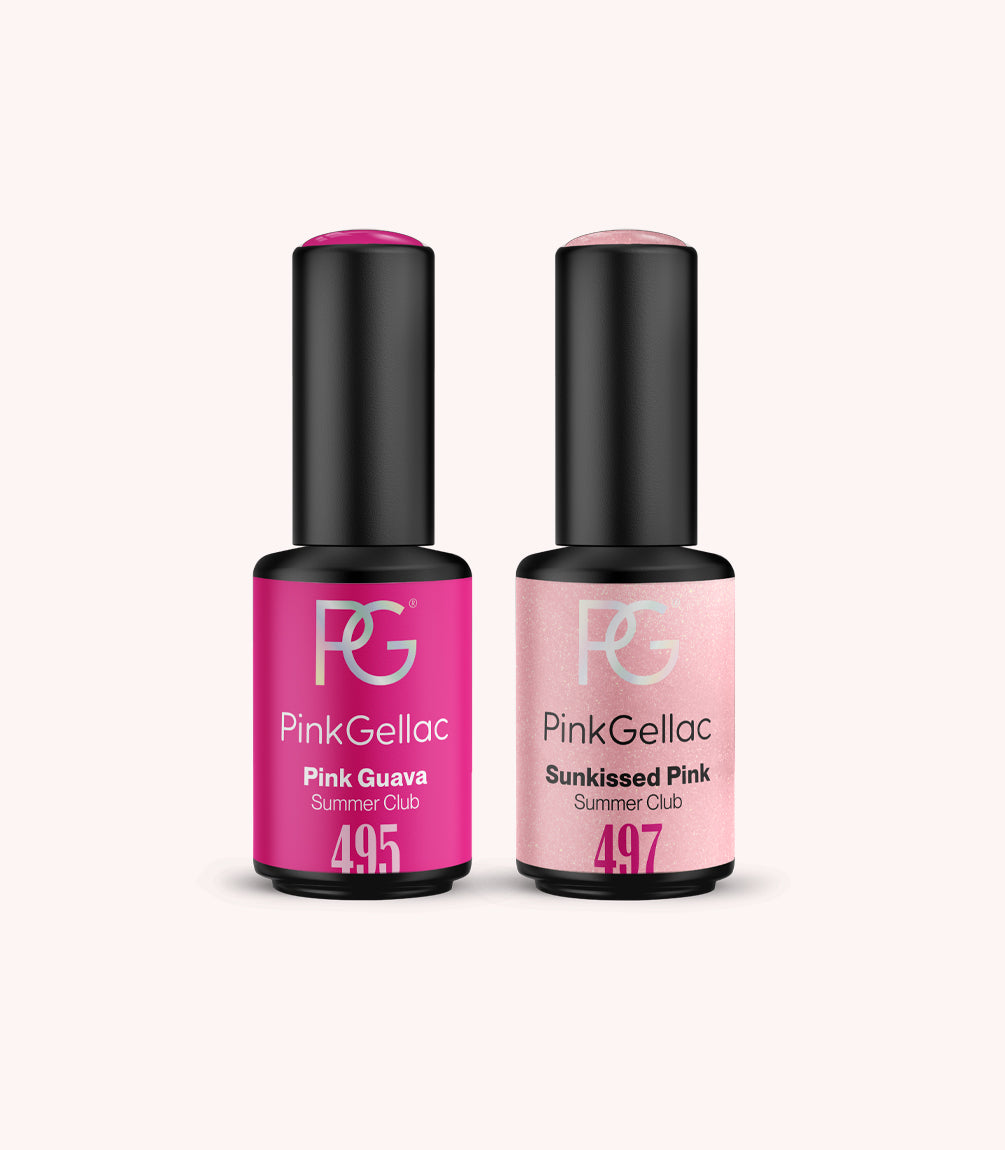 Yellow Pink Gellac Summer Club pouch.
