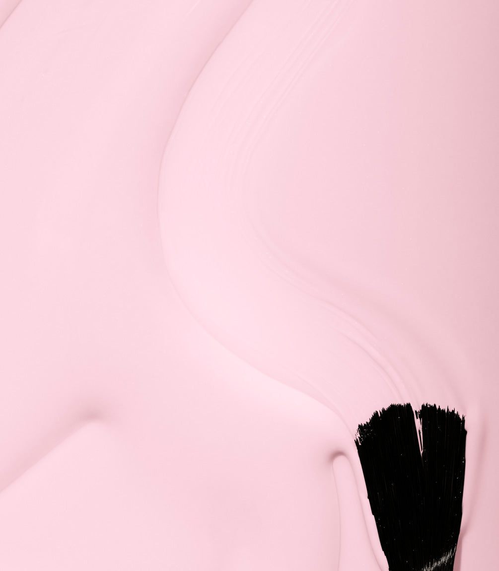 Close-up of Pink Gellac Build it Base Soft Pink texture.