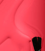 Close-up of Pink Gellac 107 Cheerfull Red gel polish texture.