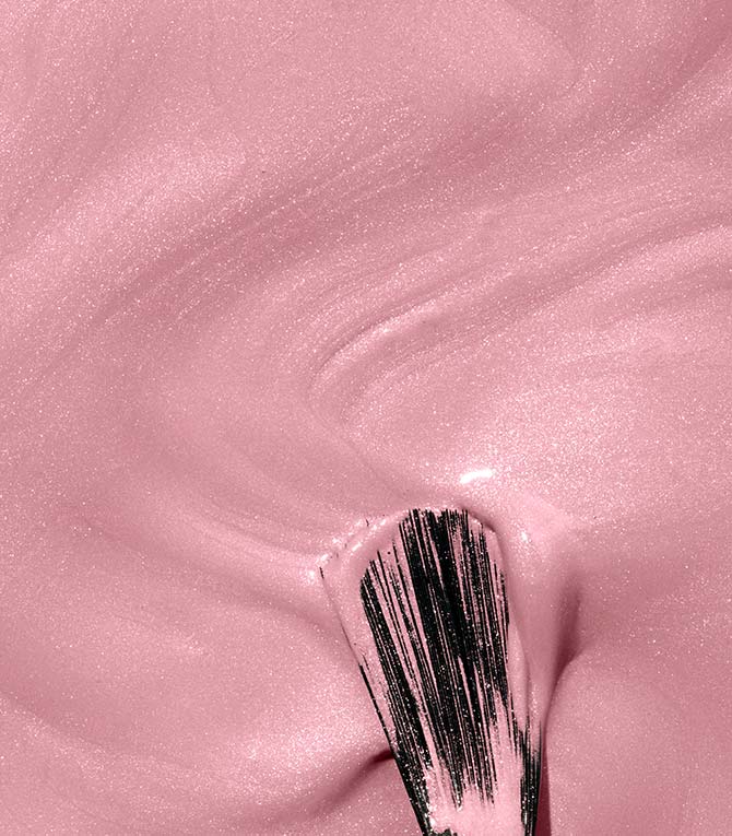 Close-up of Pink Gellac 179 Lovely Pink gel polish texture.
