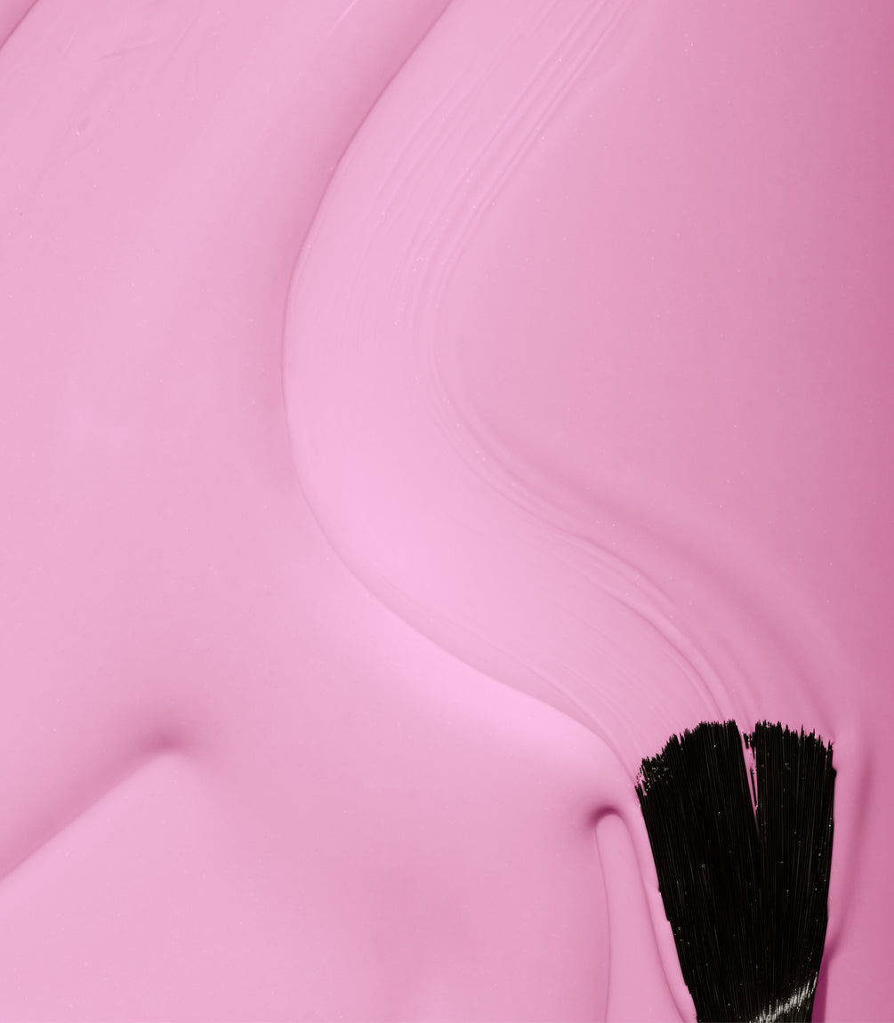Close-up of Pink Gellac 184 Rosy Pink gel polish texture.