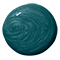 An image of a round, turquoise nautilus shell with detailed lines and spirals.