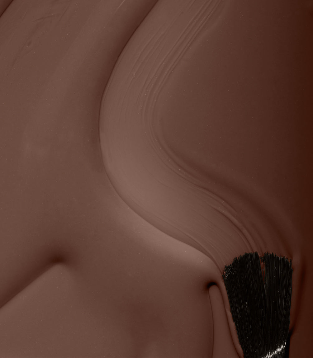 Close-up of Pink Gellac 259 Hazelnut Brown gel polish texture.