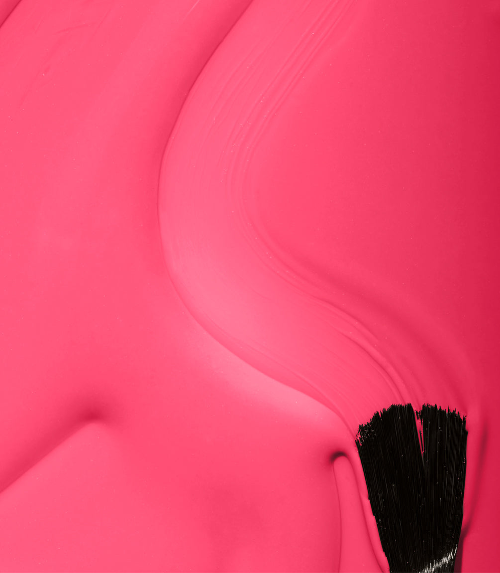 Close-up of Pink Gellac 270 Florida Pink gel polish texture.