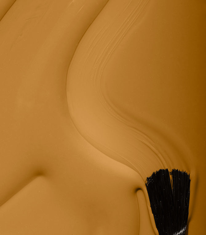 Close-up of Pink Gellac 315 Camel Gold gel polish texture.