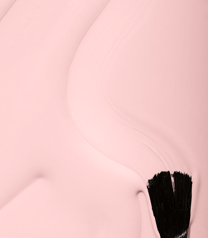 Close-up of Pink Gellac 320 Powder Pink gel polish texture.