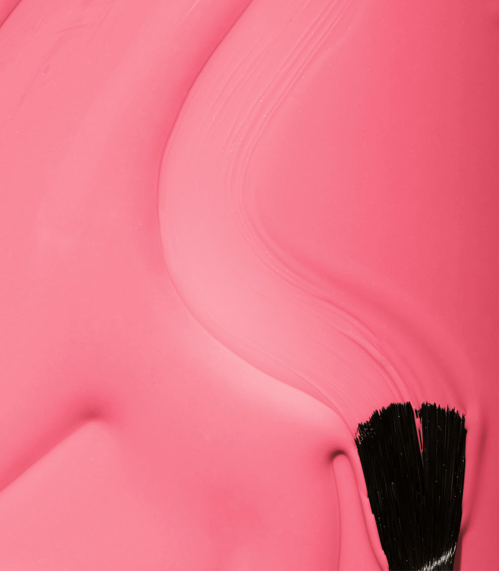 Close-up of Pink Gellac 325 Taffy Pink gel polish texture.