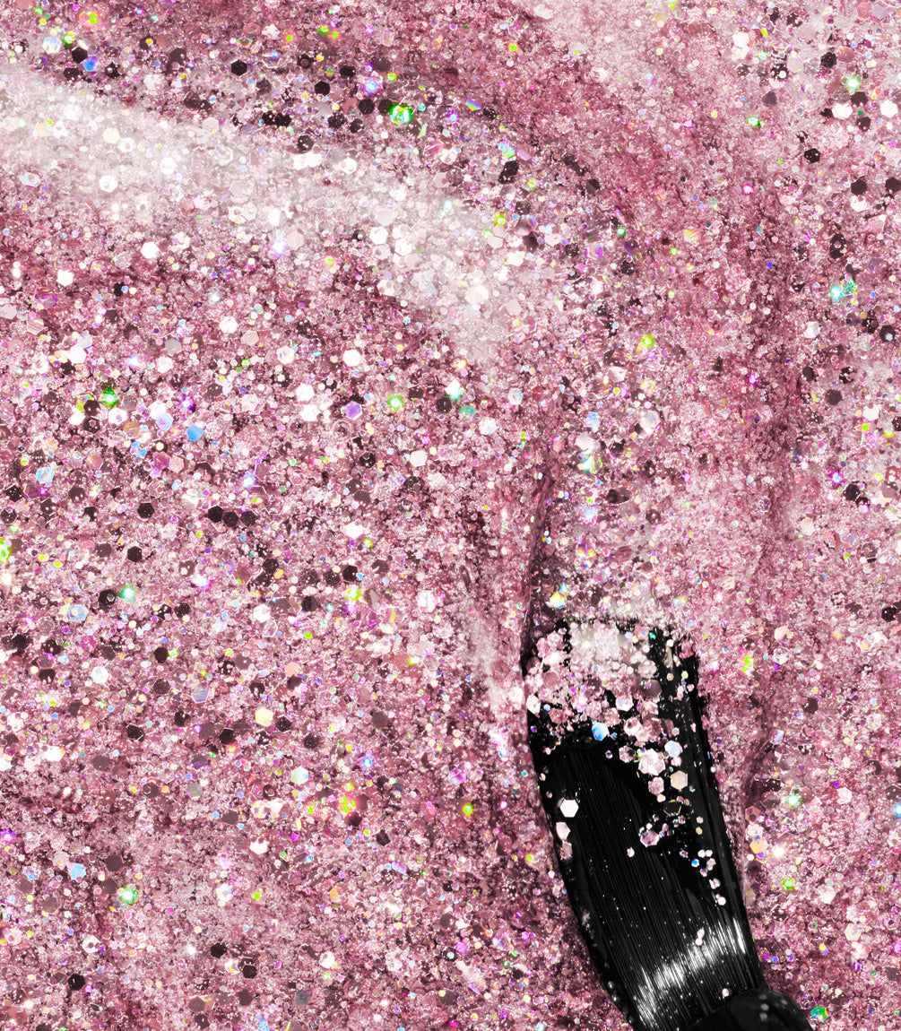 Close-up of Pink Gellac 336 Starlight Plum gel polish texture.