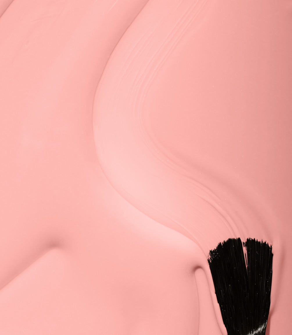 Close-up of Pink Gellac 352 Neon Peach gel polish texture.