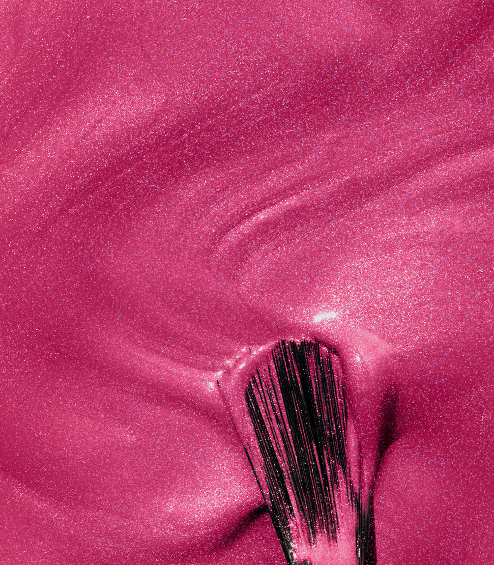 Close-up of Pink Gellac 376 Plumberry Pink gel polish texture.