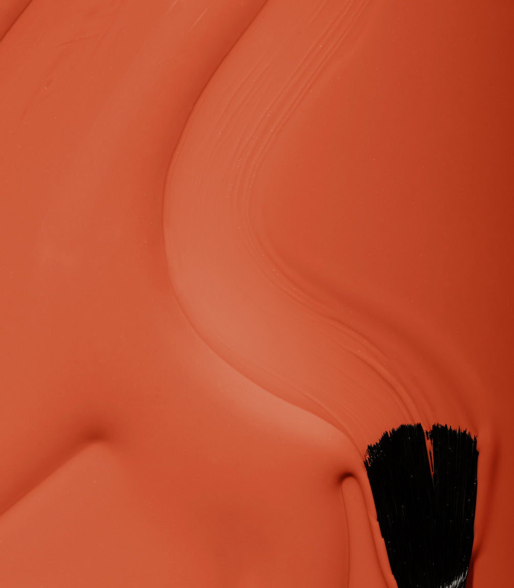Close-up of Pink Gellac 379 Terra Orange gel polish texture.